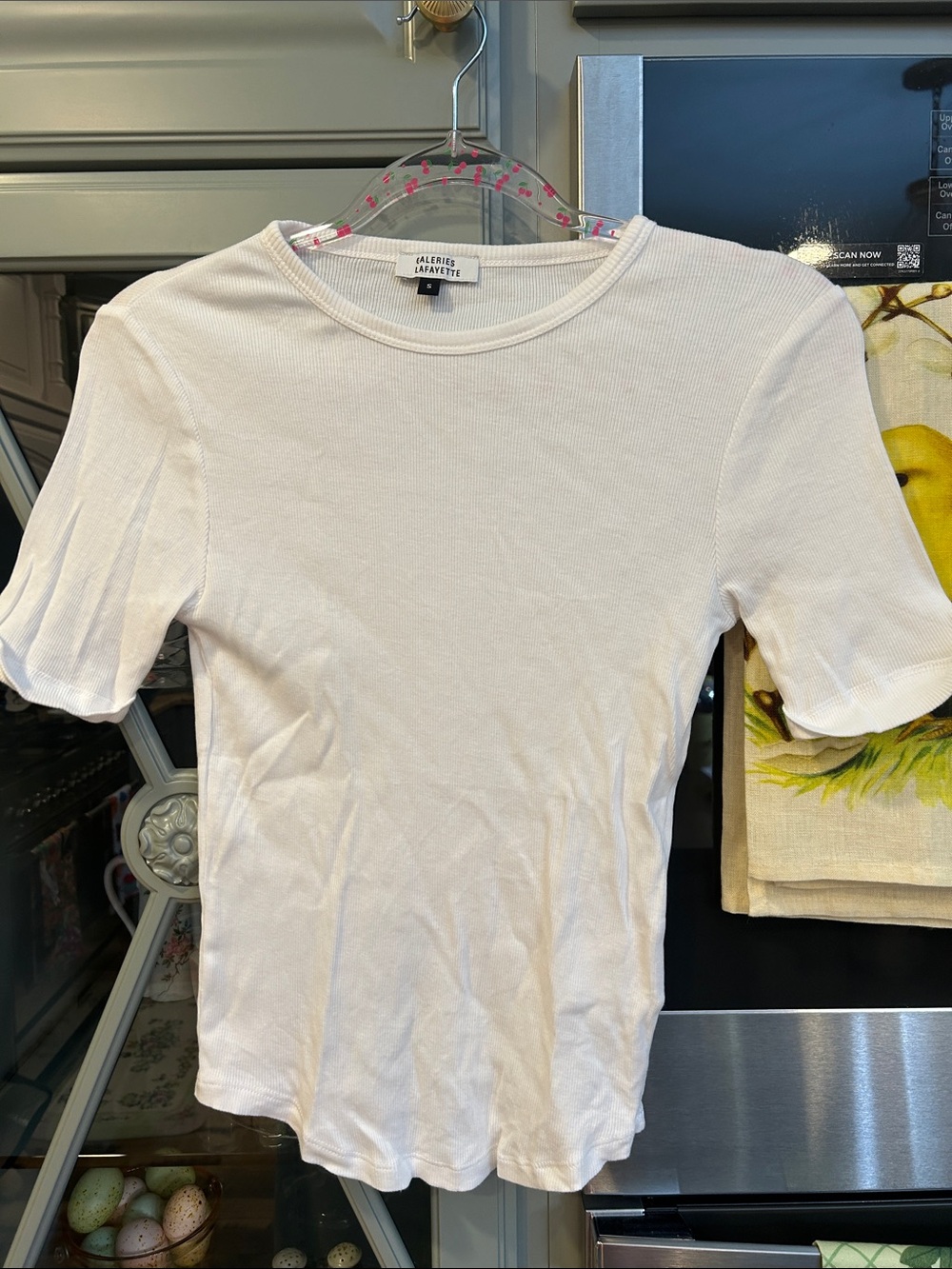 Lafayette Galleries Classic White Cotton Crewneck Tee